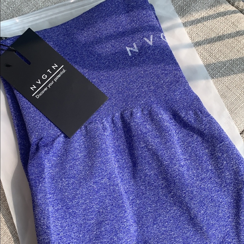 NVGTN Electric Blue Contour Seamless Legging SMALL